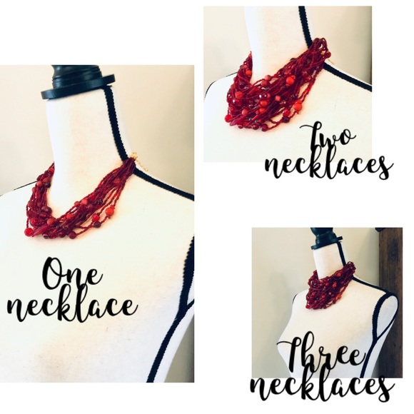 BoHo Convertible Handmade Beaded Necklace/Bracelet - Picture 2 of 8